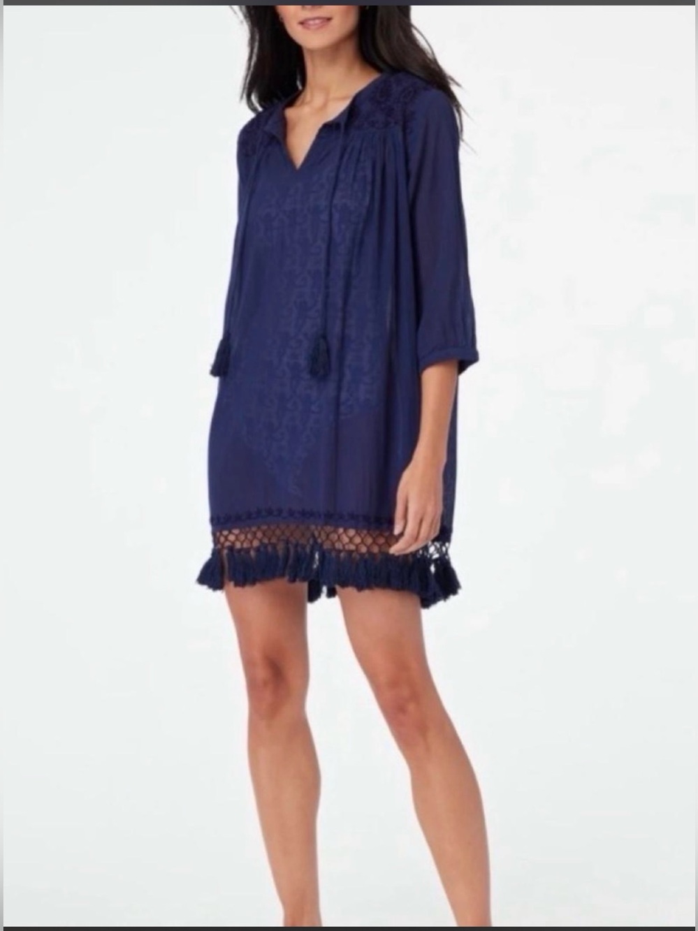 Roller Rabbit Blue Beach Cover Up